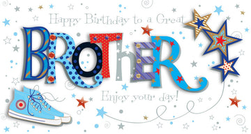  Luxury Handmade To A Great Brother Happy Birthday Card