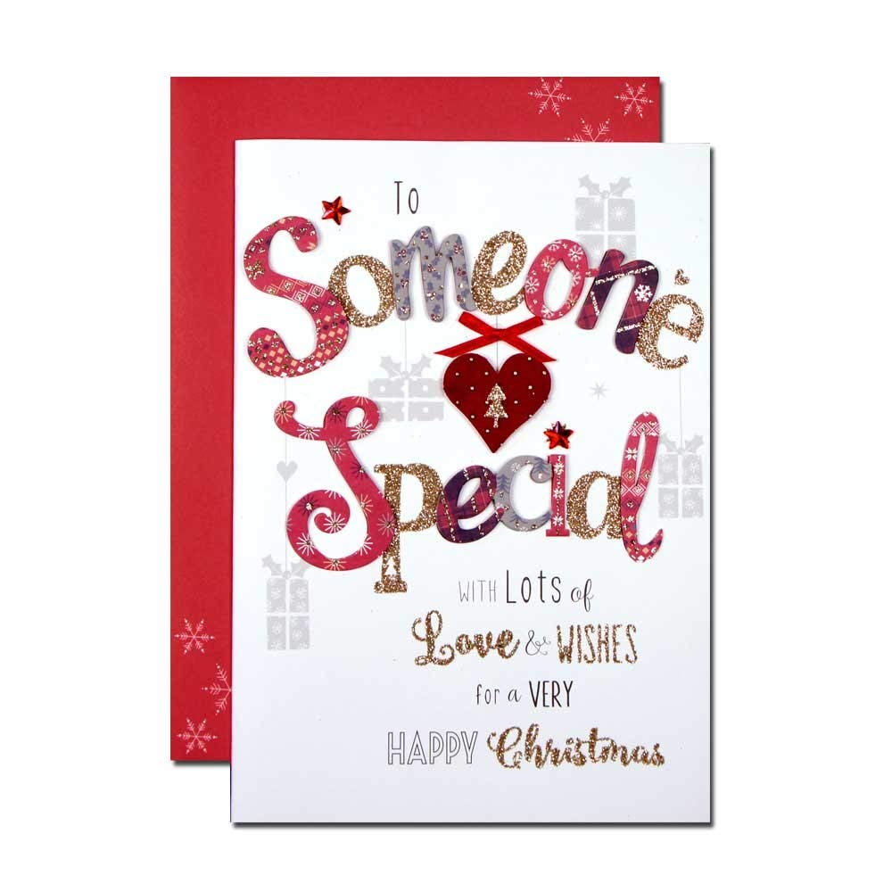 To Someone Special - Handmade Single Christmas Card 