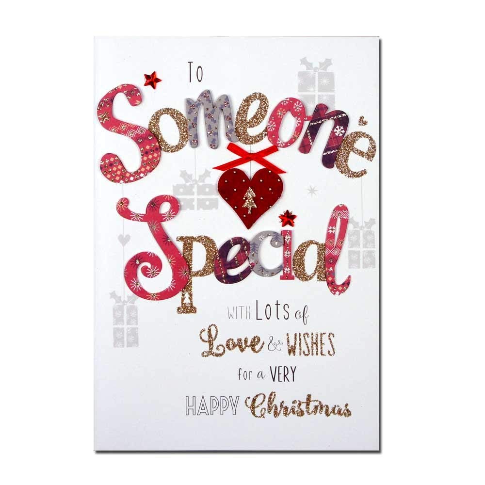 To Someone Special - Handmade Single Christmas Card 