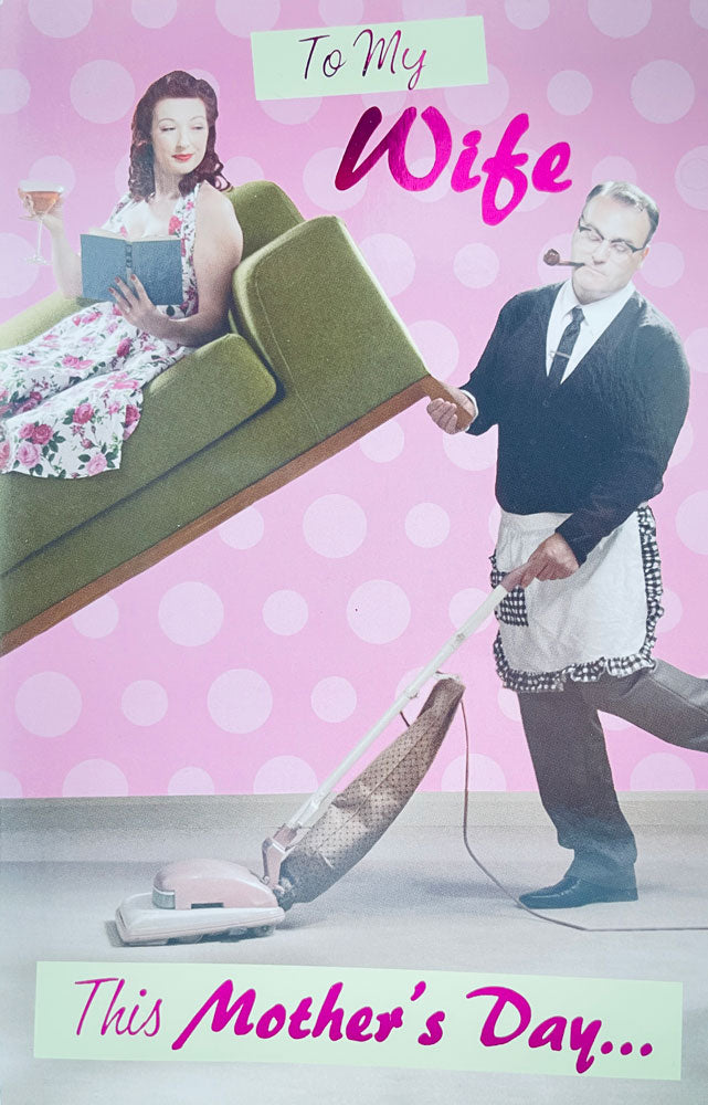 Wife Your Wildest Dreams Come True Humorous Mothers Day Greeting Card By UKG