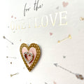 For The One I Love Gold 3D Heart Happy Valentines Day 2022 Special Luxury UK Greetings Card