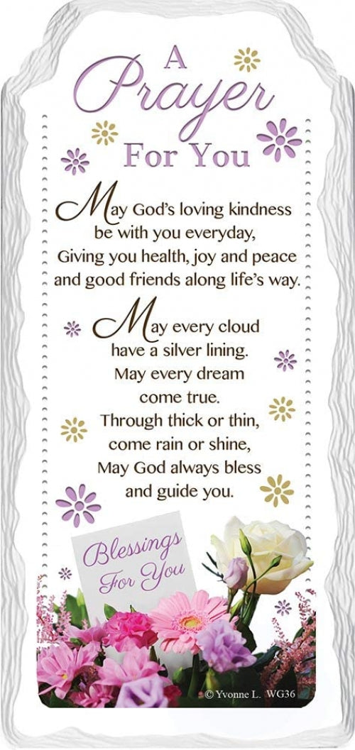 A Prayer and Blessing Sentimental Handcrafted Ceramic Plaque from Sensations