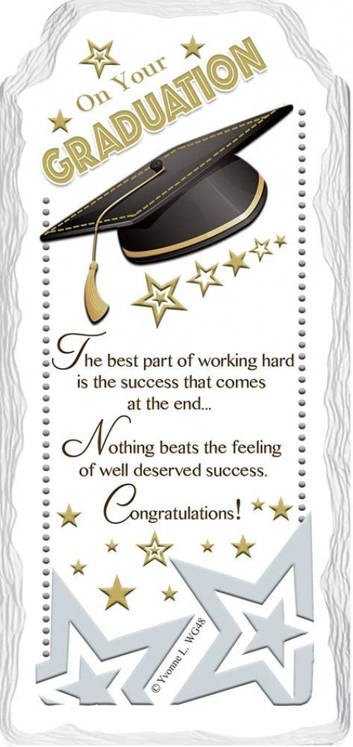 On Your Graduation Sentimental Handcrafted Ceramic Plaque from Sensations