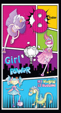 8 Today Happy Birthday - Girl Power Greeting Card with Lovely Verse - Awesome Dragon, Football, Princess Power Fun Comic Art - Wee Nippers by Cardigan Cards