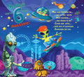 Nephew 6 Today - Happy Birthday Awesome 6th Greeting Card with Lovely Verse - Outer Space, Aliens, UFO, Skateboard, Comic Art - Wee Nippers by Cardigan Cards