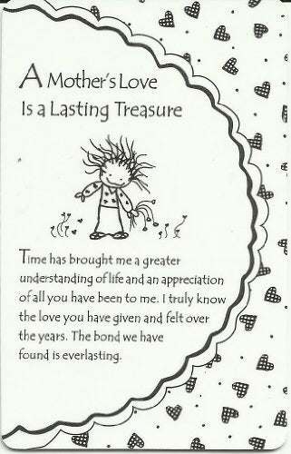 A Mothers Love Is A Lasting Treasure Keepsake Wallet Card (WT322) Blue Mountain Arts