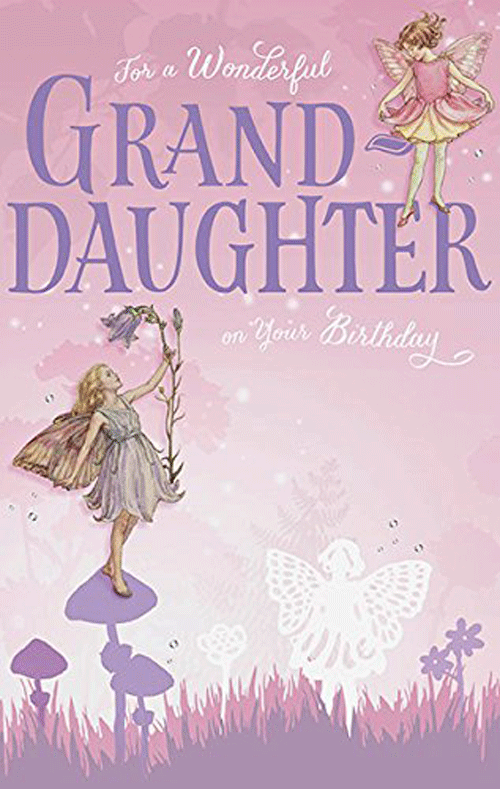 For A Wonderful GrandDaughter Happy Birthday Card With Fairy Design