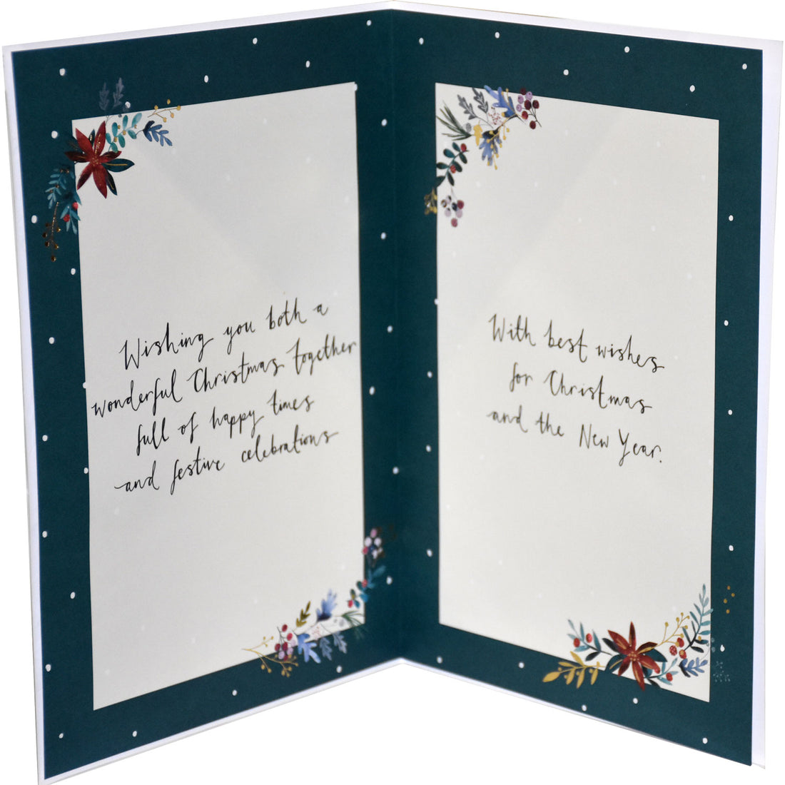 To You Both at Christmas Festive Tree 3D Luxury Large Ling Design Christmas Card