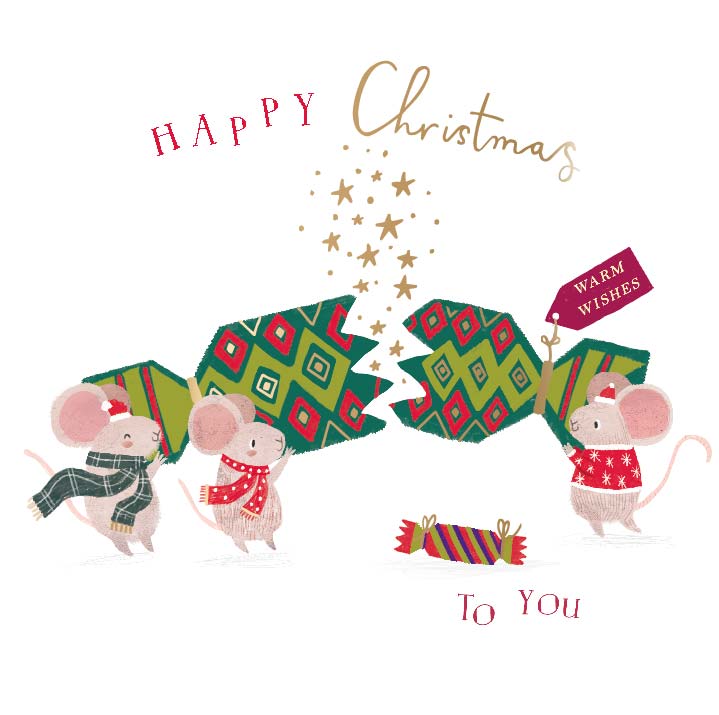 For Santa - Ling Design - Curious Inksmith - Christmas Wallet Pack of 8 Xmas Cards in 2 Designs 