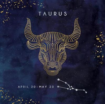 ♉ TAURUS the Bull April 20- May 20 Astrological Zodiac Sign Soft Matt Foiled Greeting Card by Kingfisher