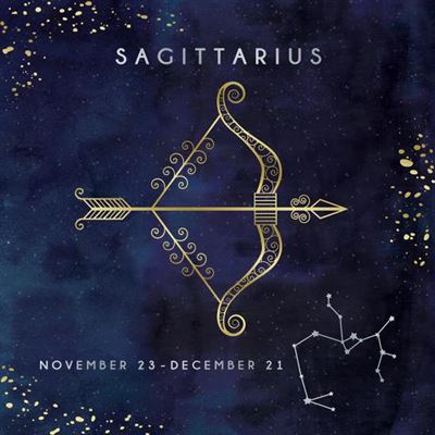 ♐ SAGITTARIUS the Half Man Half Horse November 23 - December 21 Astrological Zodiac Sign Soft Matt Foiled Greeting Card by Kingfisher