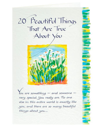 20 Beautiful Things That are True About You Sentimental Greeting Card by Blue Mountain Arts