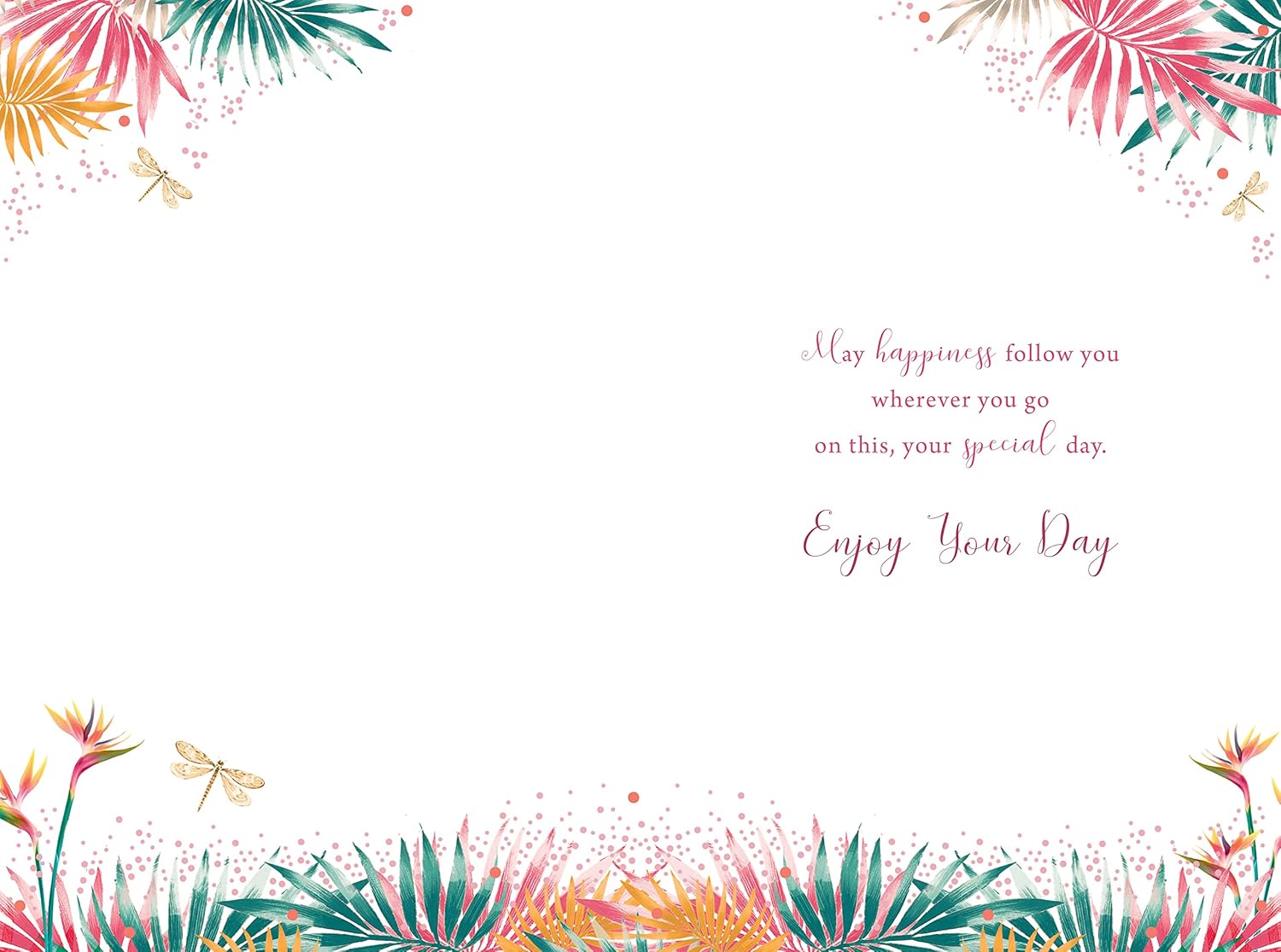 Special Friend Who Is 70 Happy 70th Birthday Tropical Plants Art Deco Gold Foil Greeting Card