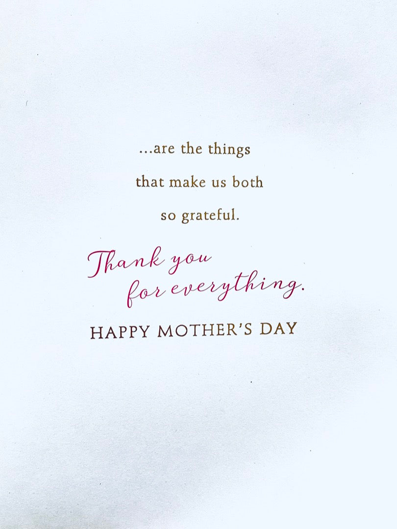 With Love Mum From Both of Us Mothers Day Greeting Card Tea Cups & Cakes Luxury Foil Finish By UKG