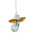 November Birthstone Topaz Crystal Guardian Angel Hanging Charm