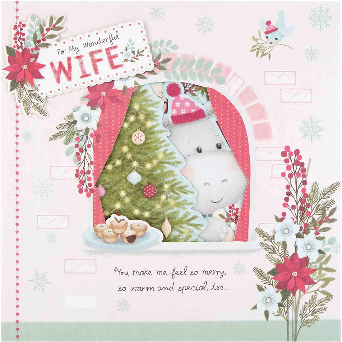 Hallmark Wonderful Wife Large Christmas Card 'Love Token'