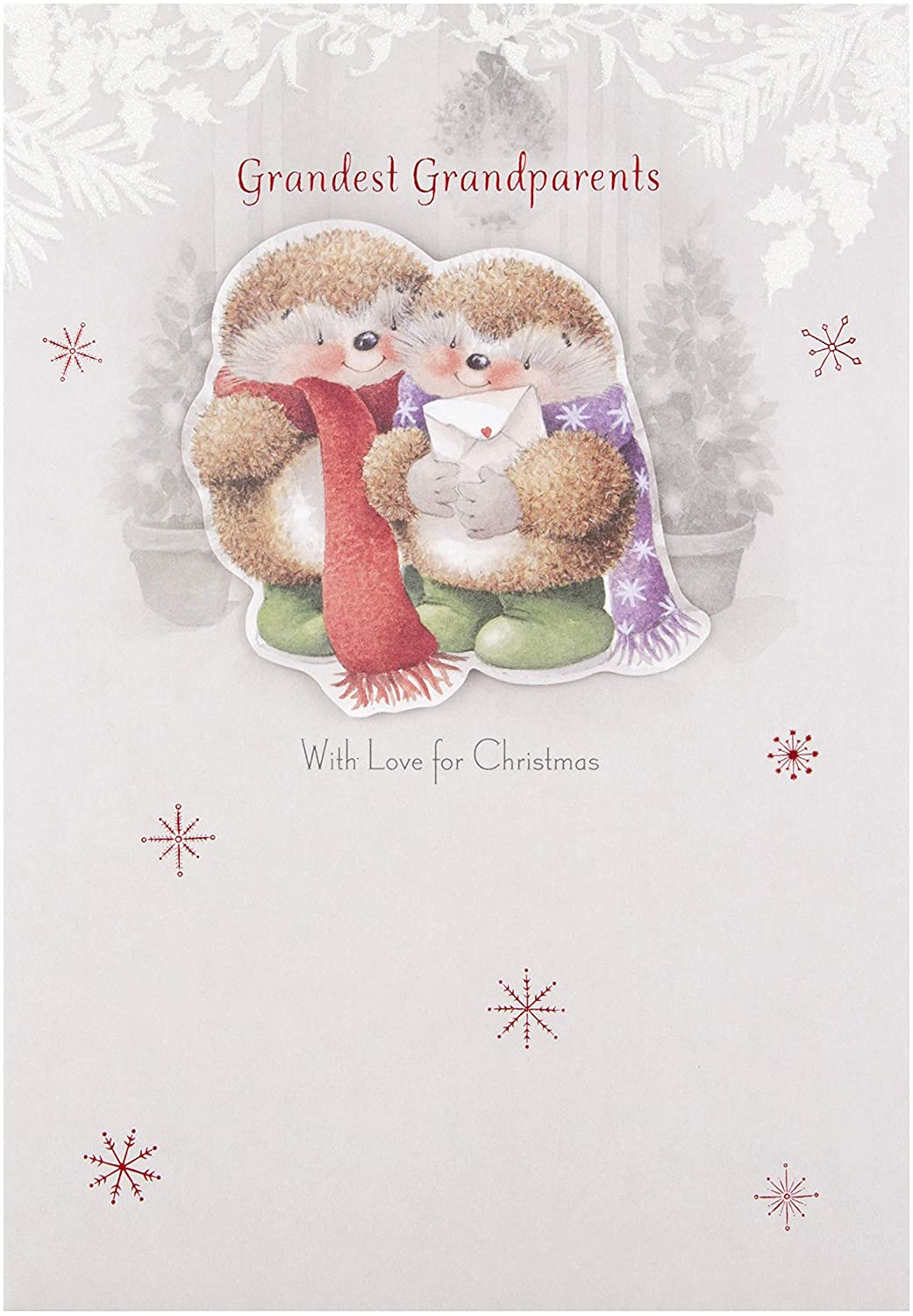 Hallmark Grandest Grandparents Medium Cosy Christmas Card 'With Love'