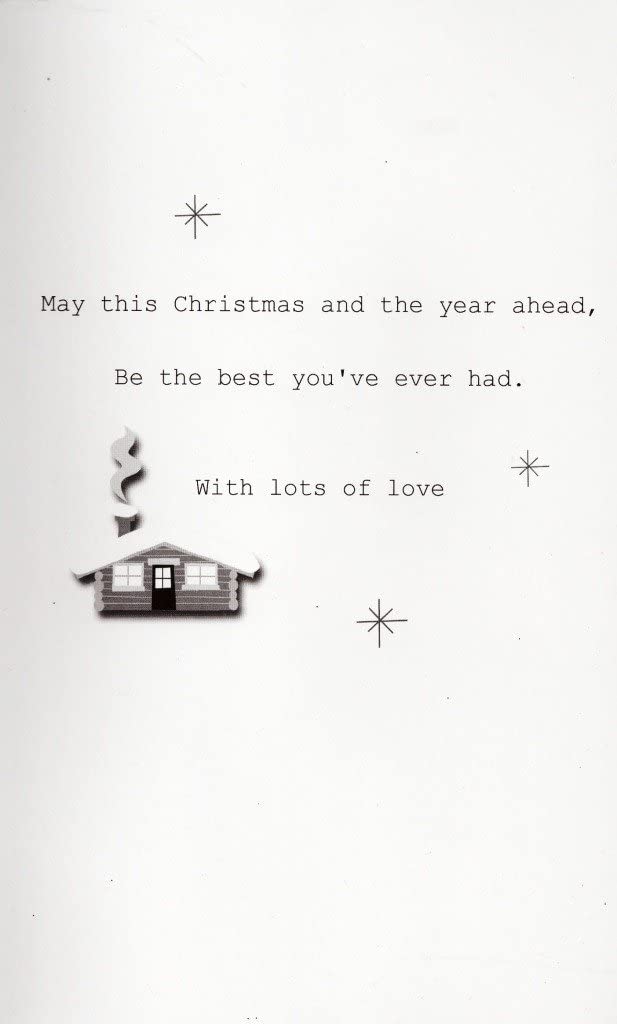 Son & Daughter-In-Law Luxury 3D Christmas Card Xmas Cards Nice Message Verse